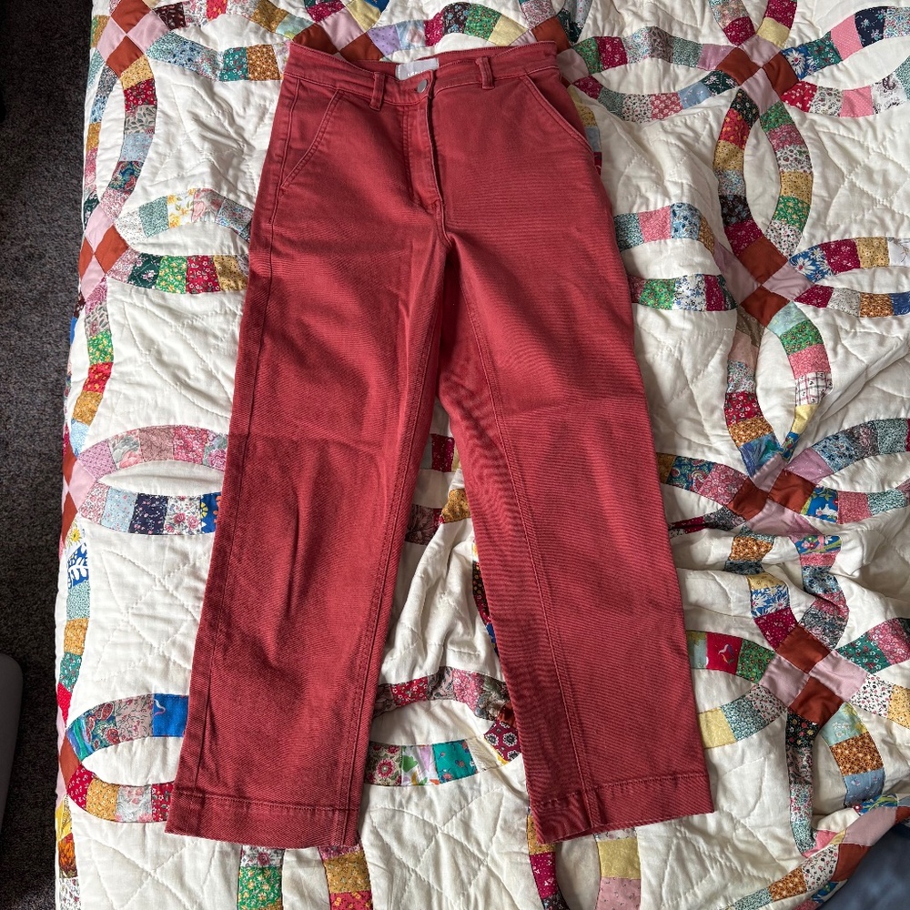 Everlane Red Cropped Jeans